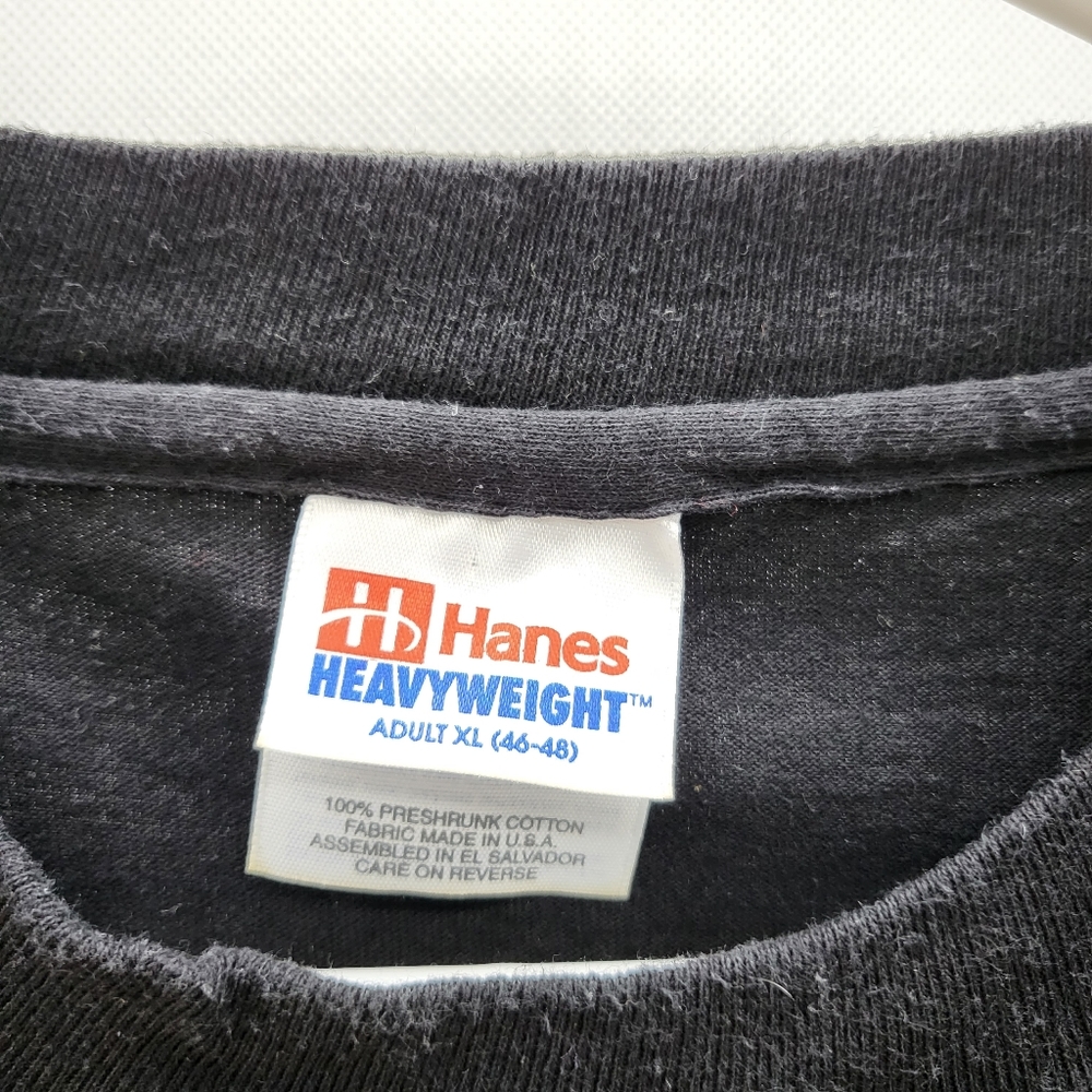 Vintage Hanes Men Size XL(46-48) Black T-Shirt - Picture 7 of 8